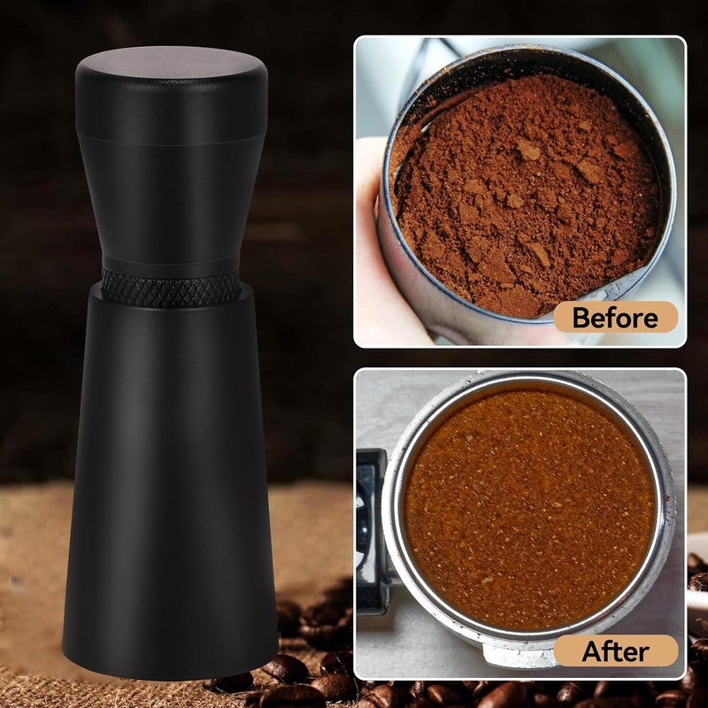 Apexstone أداة تحريك القهوة، أداة ضغط تحريك القهوة WDT، أداة توزيع الإبرة للإسبريسو، أداة WDT للإسبريسو مع حامل أسود، أداة WDT للإسبريسو بالإبرة - Image 2